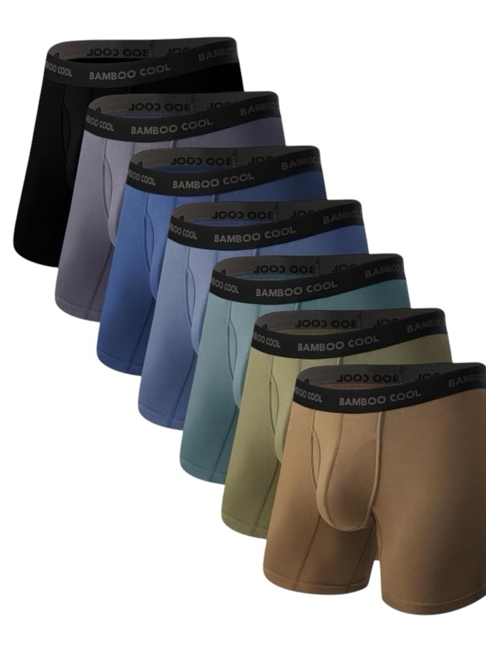 Men’s Ultra Soft Bamboo Cool Boxer Briefs- 6 Pair
